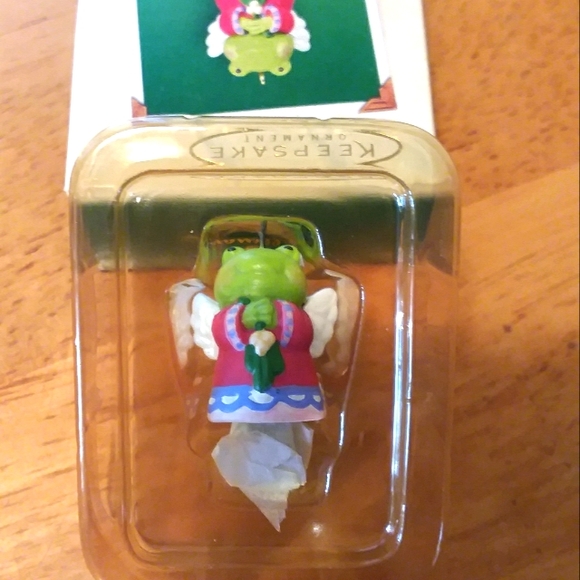 Mini Frog Ornament Hallmark Mistletoad NIB Vintage - Picture 7 of 11